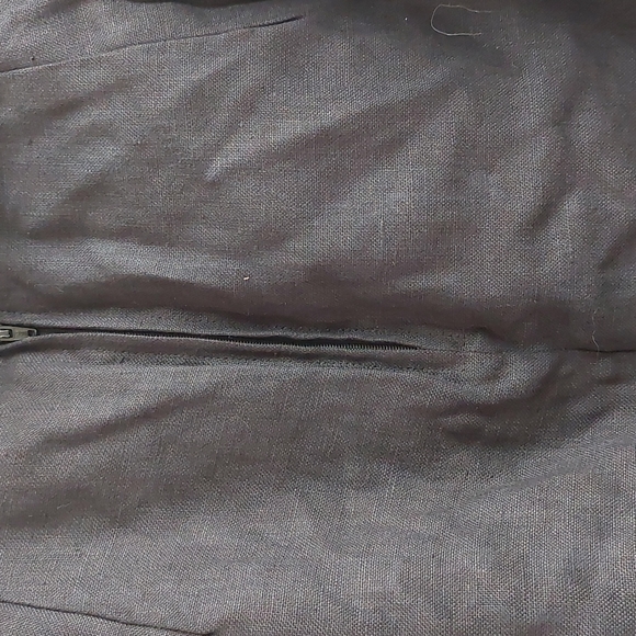 Expressions New York Black Linen Skirt Sz 10 - Picture 6 of 12